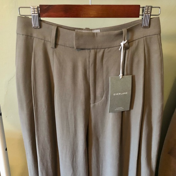 NWT New Everlane Put-together Pleat Pant Clay 00 - Picture 7 of 9